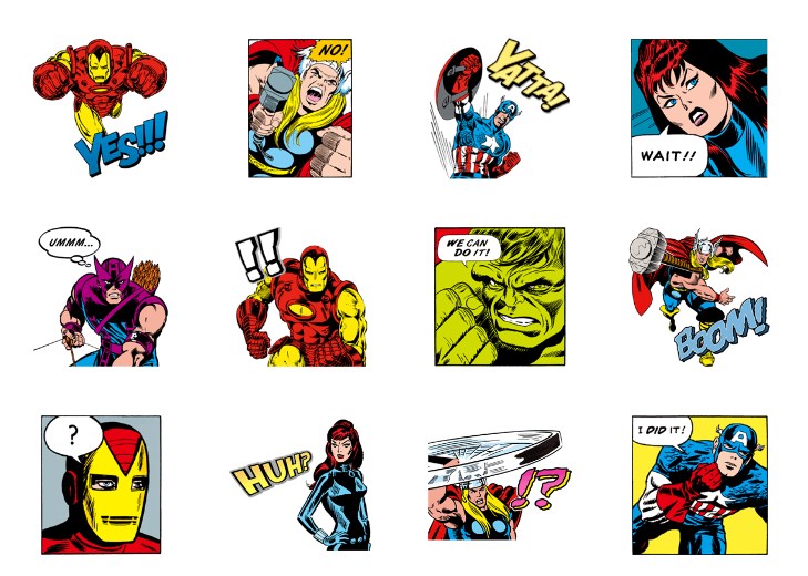 「MARVEL ヒーローズ」のLINEスタンプ一覧