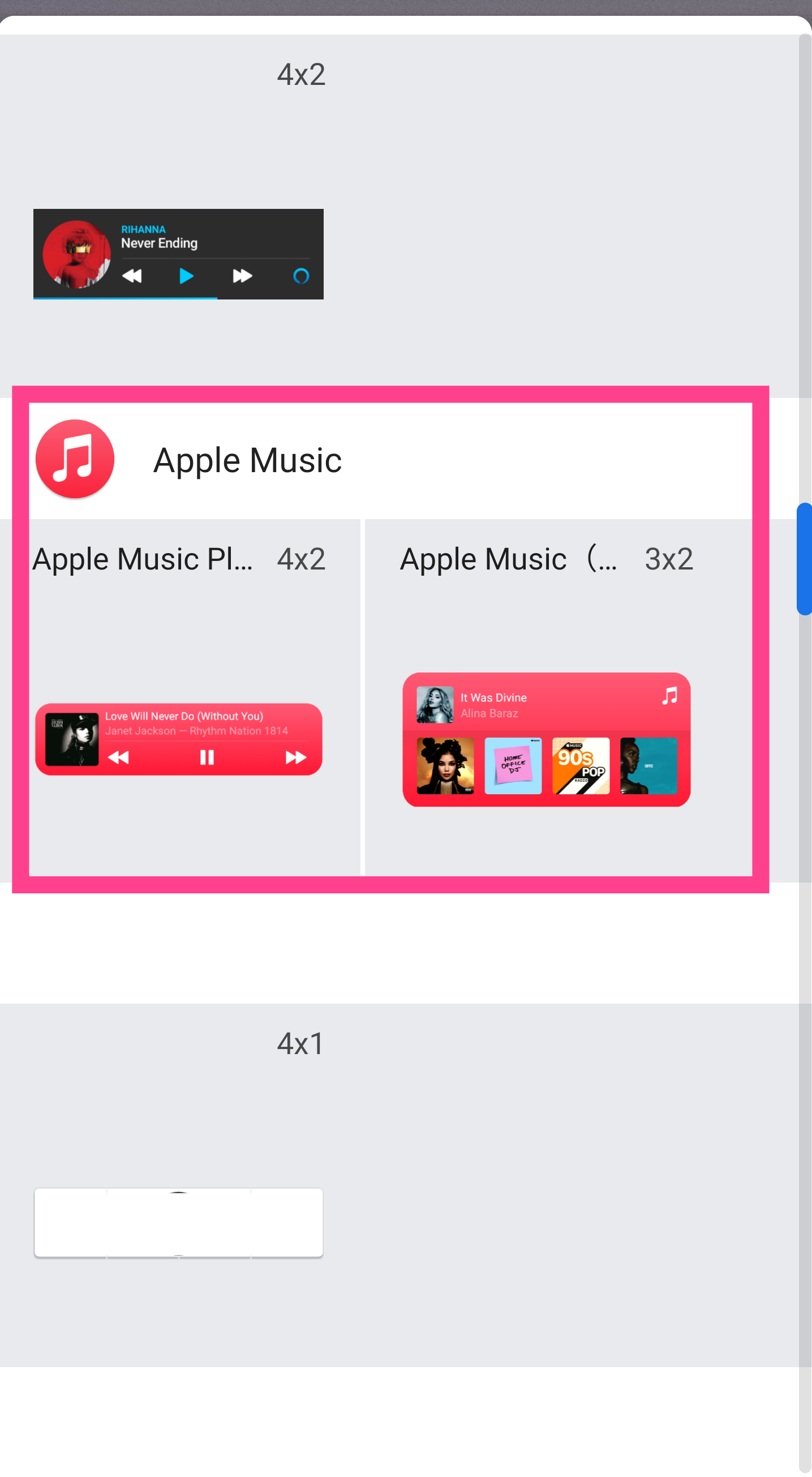 Apple-Musicウィジェット