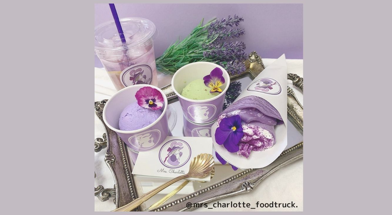 『Mrs.Charlotte（ミセスシャーロット）』の紫スイーツを特集！ラベンダーカラーのアイスやクレープがお洒落すぎる♡