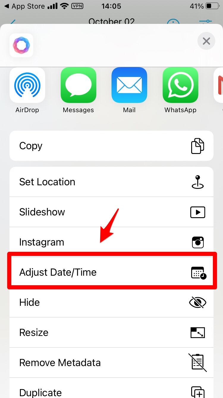 Adjust Date/Time