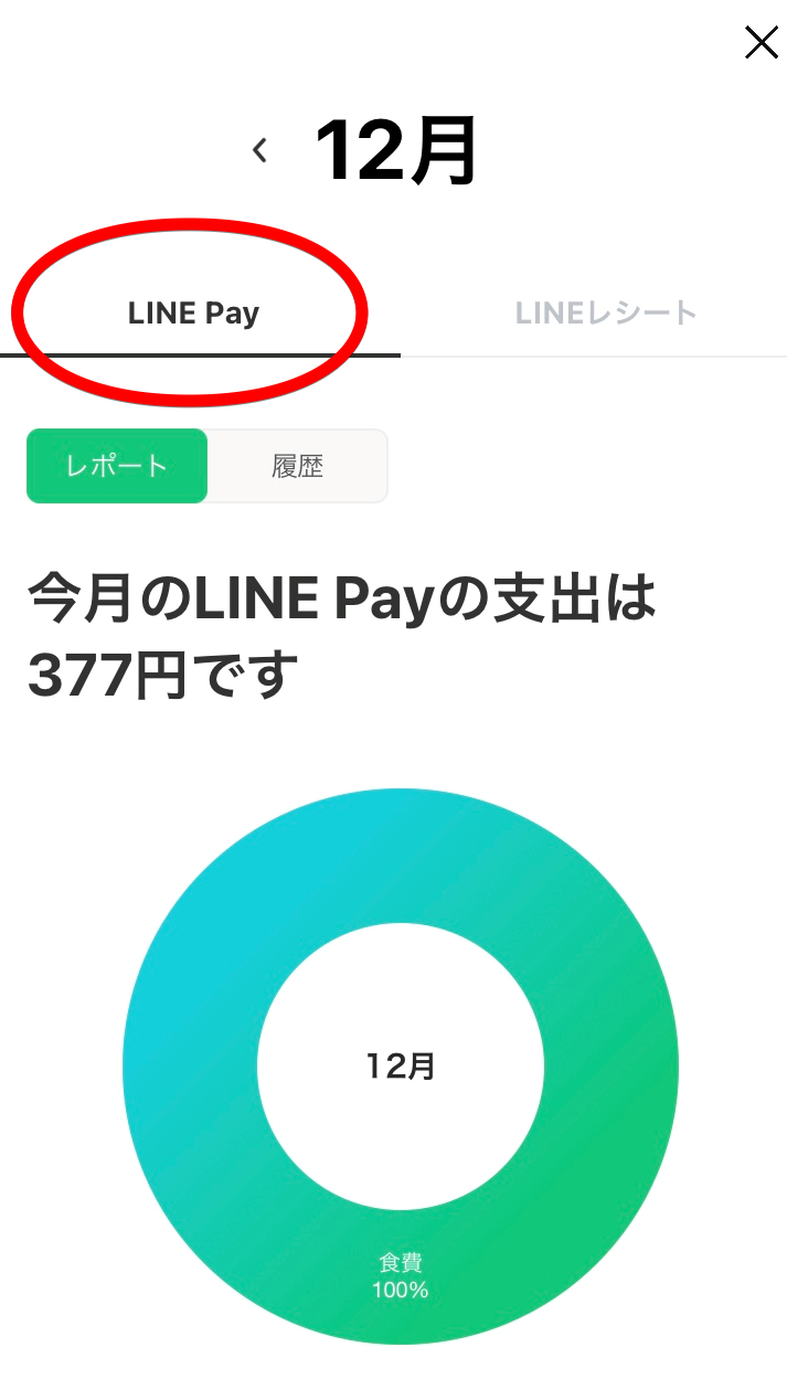 LINE PAY支出