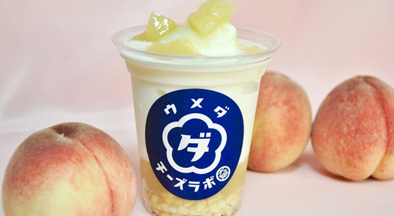 まるで桃のチーズタルトを食べているよう…。大丸梅田店の幸せな気持ちになれるドリンク『飲める”桃”チーズタルト』！