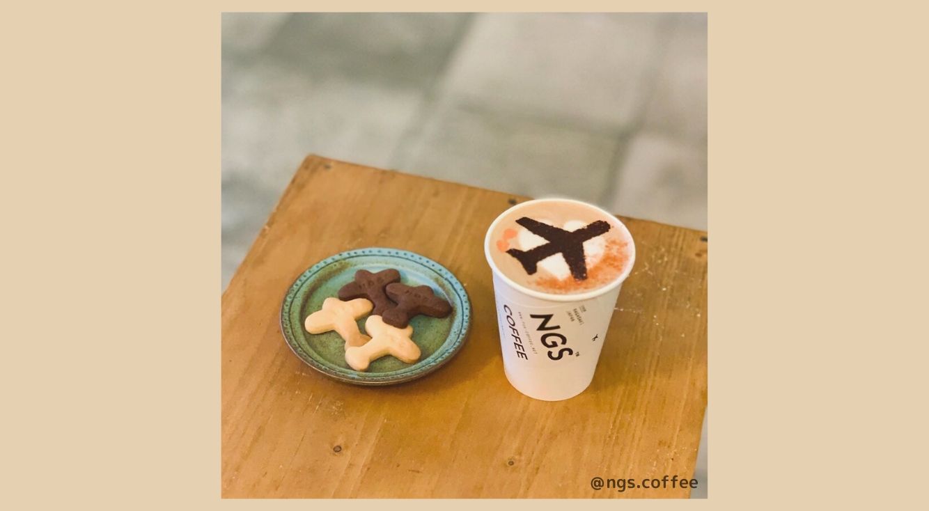 長崎カフェ『NGS COFFEE（エヌジーエスコーヒー）』のフライトラテアートがかわいい！