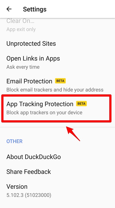 App Tracking Protection