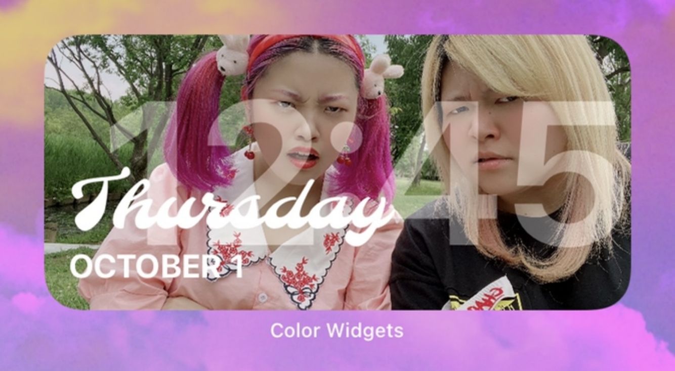 Ios14 Color Widgetsを使って可愛い時計をホーム画面に 時計に写真を入れる方法も紹介 Apptopi