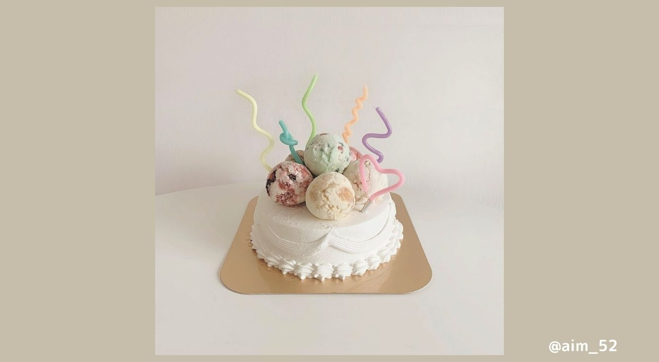 サーティワンから登場したインスタ映えアイスケーキ！「31 デコケーキ カラフル☆ポップ」を韓国風にアレンジ♡
