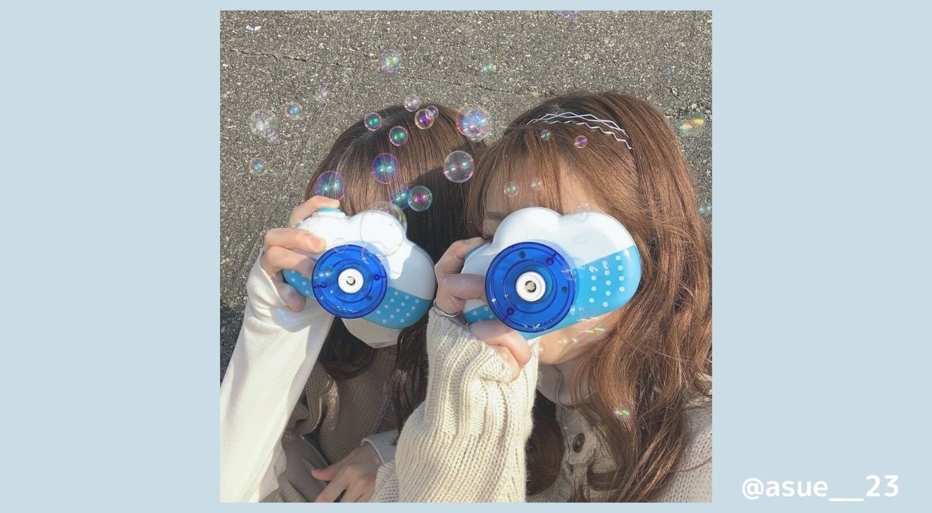 バブルカメラでエモい写真が撮れる♡これから流行ること間違いなし!!
