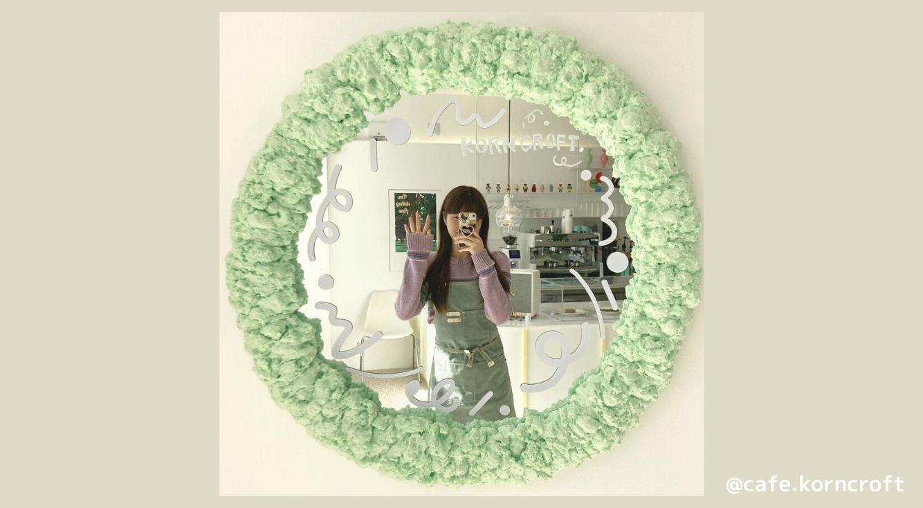 韓国で流行中♡SNS映えする「フォームミラー」の作り方を紹介！雲みたいにデコレーションされた鏡が可愛い♡