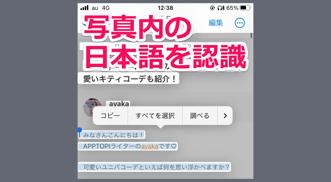 【iOS16】写真内の文章を検出・日本語として認識できる！新機能の使い方をチェック
