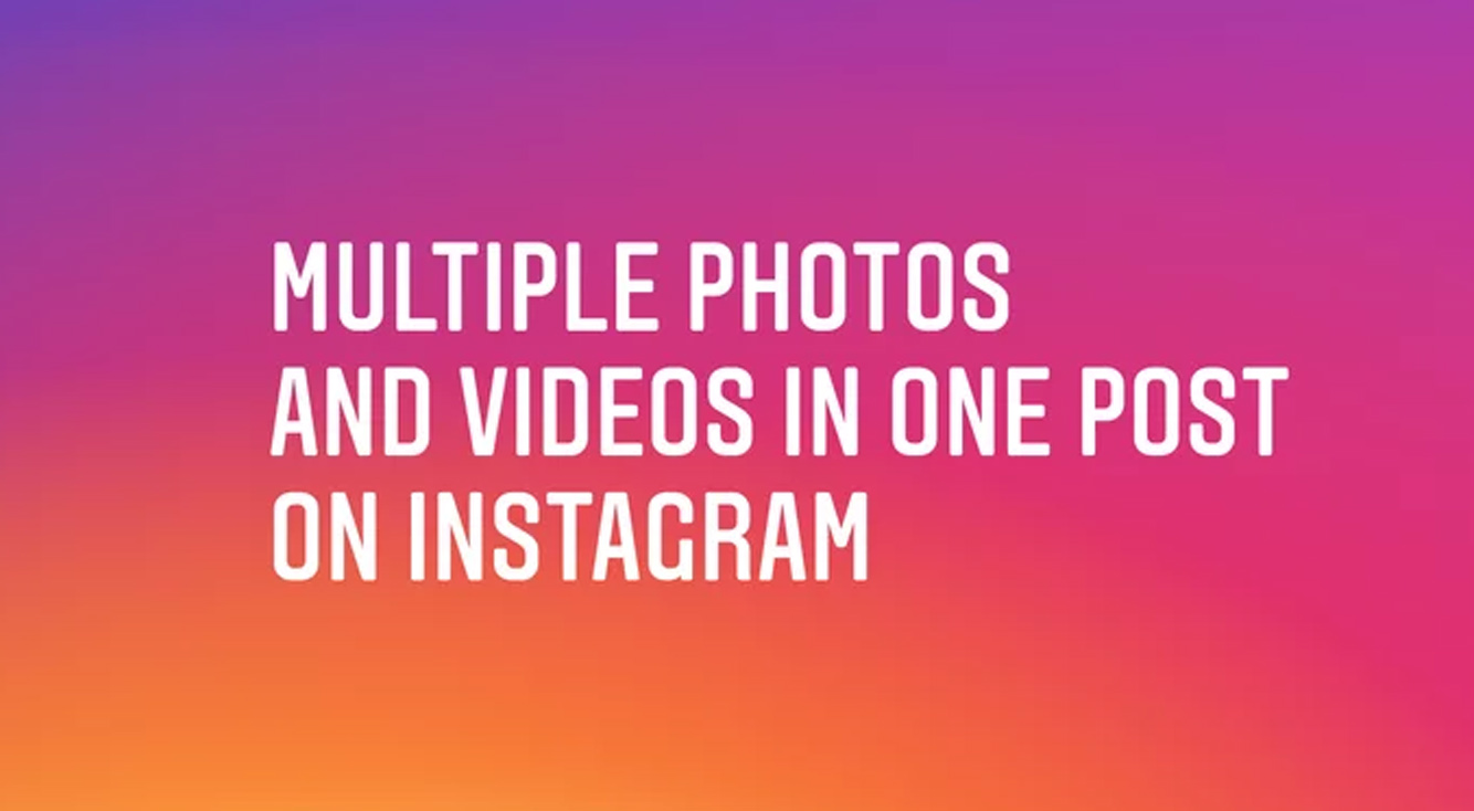 【インスタ新機能】スワイプすると見られる!1つの投稿に写真や動画を複数枚載せる方法