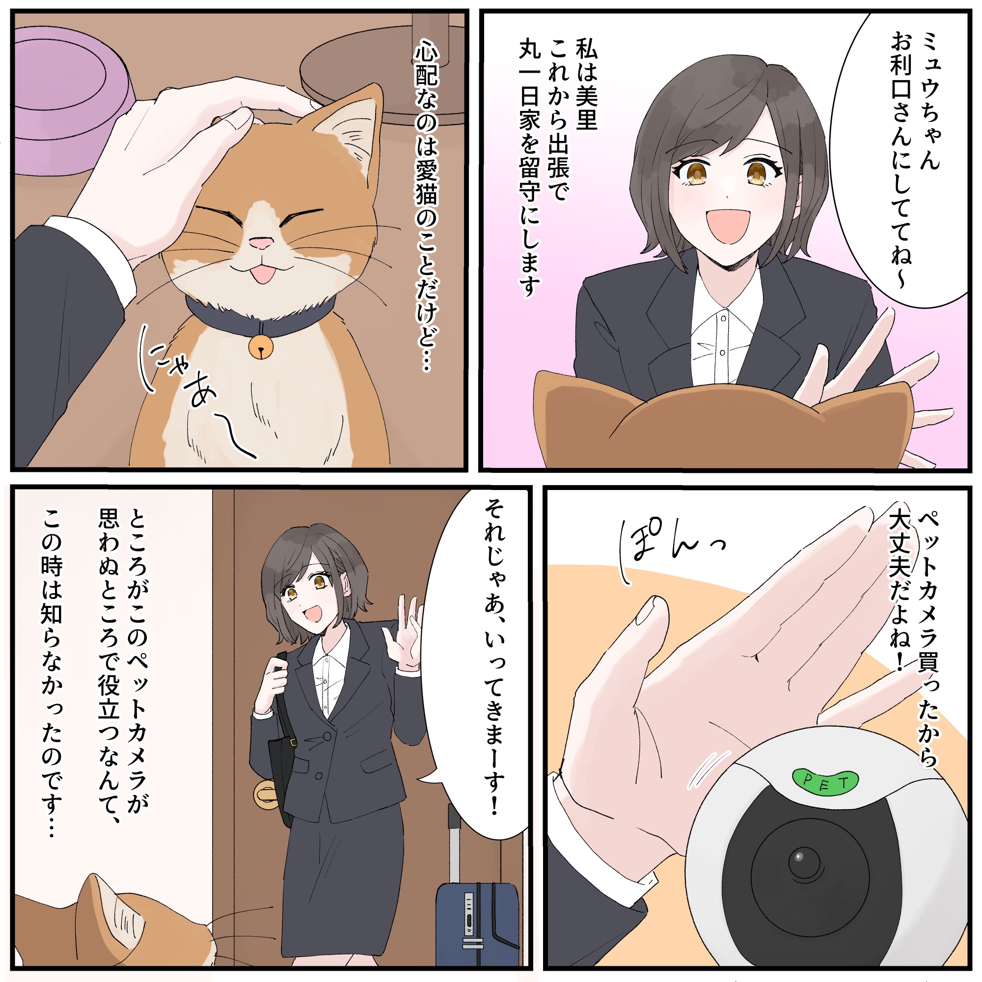 【ペットカメラ】出張中に愛猫の様子を確かめるために買ったペットカメラ。しかしそこに映し出された映像は...